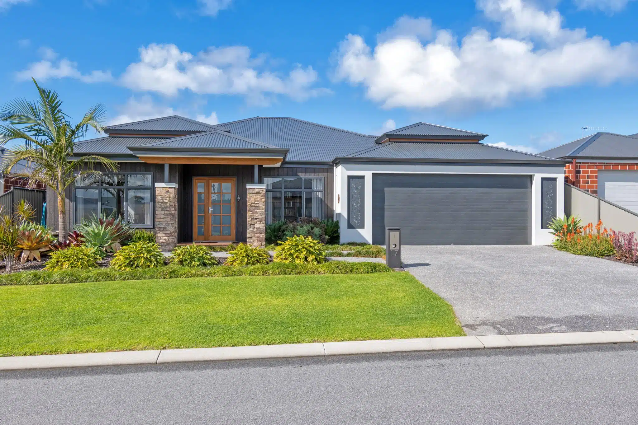 Modern house in suburbs