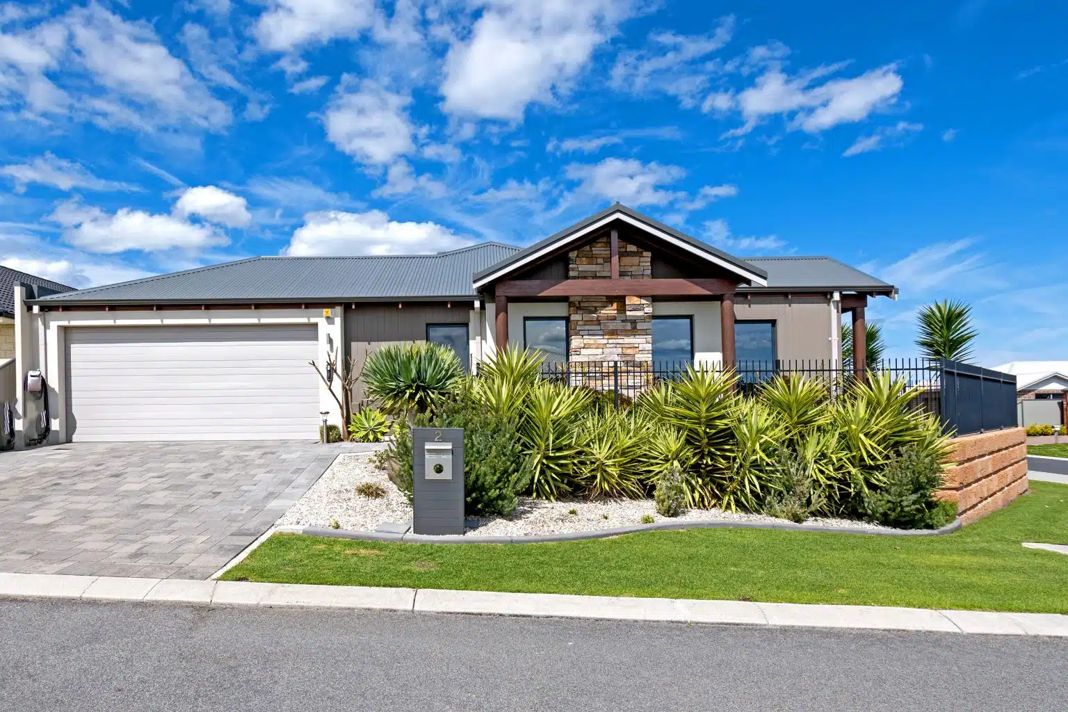 Modern house in suburbs